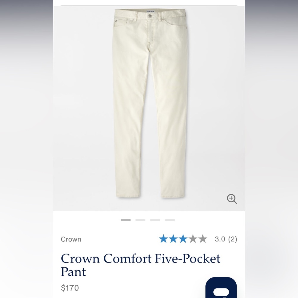 Peter Millar Crown Comfort Five-Pocket Pant in Stone